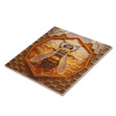 Keramik Biene und Biene, gelb Fliese (Seite)