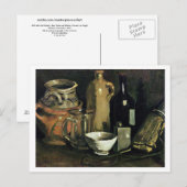 Keramik, Bierglas & Flasche Van Gogh Kunst Postkarte (Vorne/Hinten)