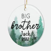 Keramik Big Brother Watercolor Bäume Keramik Ornament (Links)