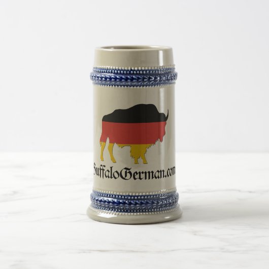 Keramik-Bison-Bier Stein Bierglas (Mittel)
