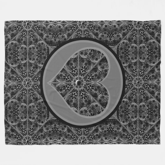 Keramik Black Fleecedecke (Vorderseite (Horizontal))