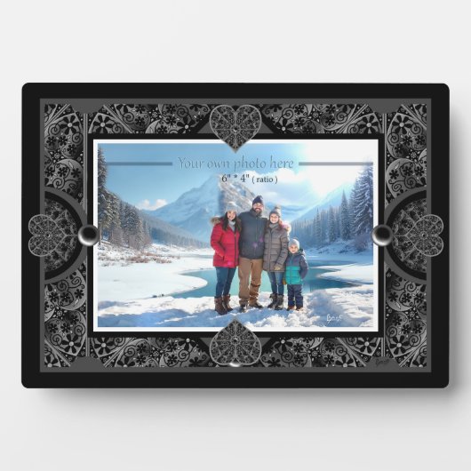 Keramik Black Fotoplatte (Vorderseite)