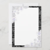 Keramik Black & Snowflake Karte (Rückseite)