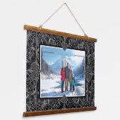 Keramik Black Wandteppich Mit Holzrahmen (Gewinkelt)