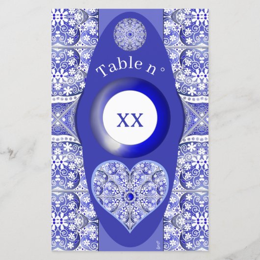 Keramik Blau des Graues (Rückseite)