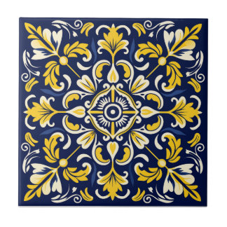 Keramik Blau und gelb mexikanische Tile - # 1 Tile Fliese