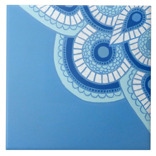 Keramik blau und türkis Tile Fliese