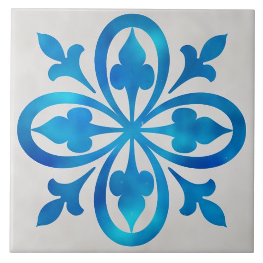 Keramik blau-weiß fliese (Vorderseite)