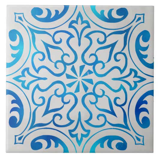 Keramik blau-weiß fliese (Vorderseite)