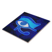 Keramik Blauer Horus Fliese (Seite)