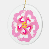 Keramik Blossom Hearts Ornament (Links)