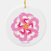 Keramik Blossom Hearts Ornament (Hinten)