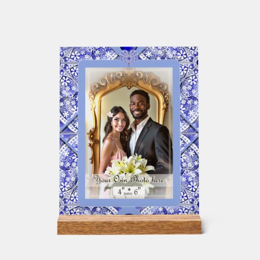 Keramik Blue of Greece Acrylschild (Vorderseite)