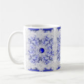 Keramik Blue of Greece & Snowflake Kaffeetasse (Links)