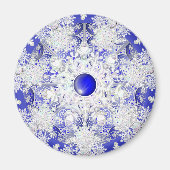 Keramik Blue of Greece & Snowflake Magnet (Vorne)