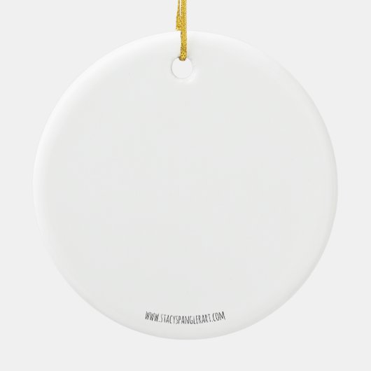 Keramik Blumen Ornament (Hinten)