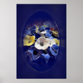 Keramik-Blumenmedaillon Poster (Vorne)