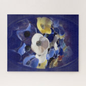 Keramik-Blumenmedaillon Puzzle (Horizontal)