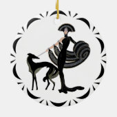 Keramik Borzoi Keramik Ornament (Hinten)