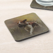 Keramik Bretagne spaniel Tile Getränkeuntersetzer (Linke Seite)