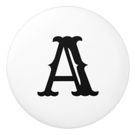 Keramik-Buchstabe-Griff-alter Westen Keramikknauf