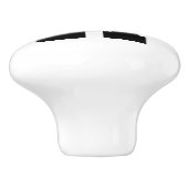 Keramik-Buchstabe-Griff College Keramikknauf (Seitenansicht)