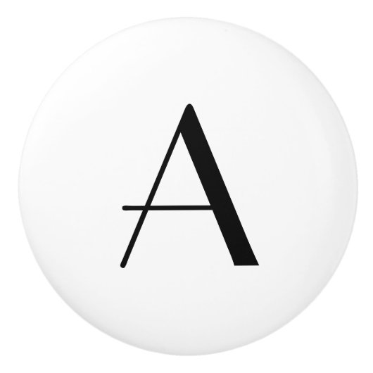 Keramik-Buchstabe-Griff-Franzosen Keramikknauf (Vorderseite)