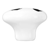 Keramik-Buchstabe-Griff gotisch Keramikknauf (Seitenansicht)