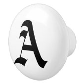 Keramik-Buchstabe-Griff gotisch Keramikknauf (Rechts)