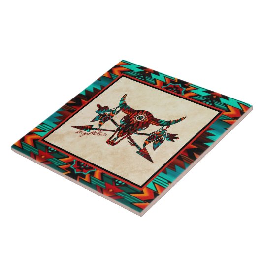 Keramik Buffalo Fliese (Seite)