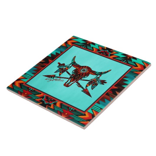 Keramik Buffalo Fliese (Seite)