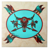 Keramik Buffalo Fliese (Vorderseite)