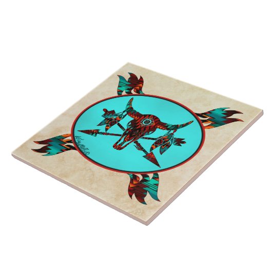 Keramik Buffalo Fliese (Seite)