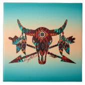 Keramik Buffalo Fliese (Vorderseite)