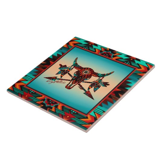 Keramik Buffalo Fliese (Seite)