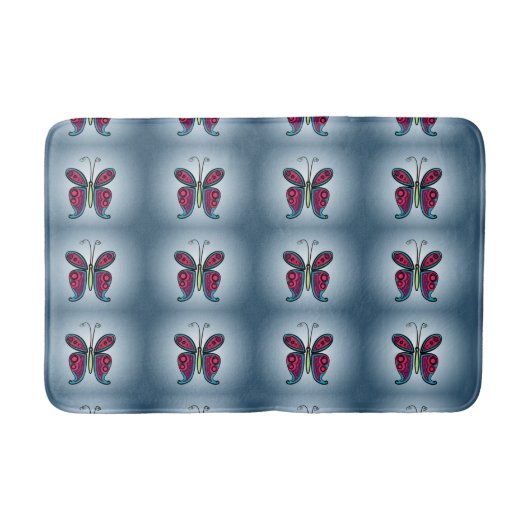 Keramik Butterfly Classic Rundsticker Badematte (Vorderseite)