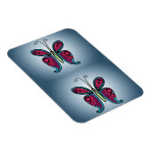 Keramik Butterfly Classic Rundsticker Magnet (Rechte Seite)