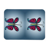 Keramik Butterfly Classic Rundsticker Magnet (Horizontal)
