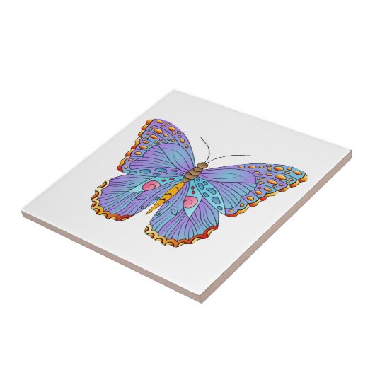 Keramik Butterfly Fliese (Seite)