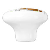 Keramik Cabinet Knob Puppy Dog Keramikknauf (Seitenansicht)