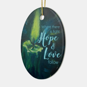 Keramik "Candle of Encourement" Ornament