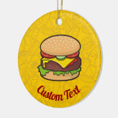 Keramik Cheeseburger Ornament (Links)