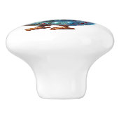 Keramik Chicken Theme Keramikknauf (Seitenansicht)