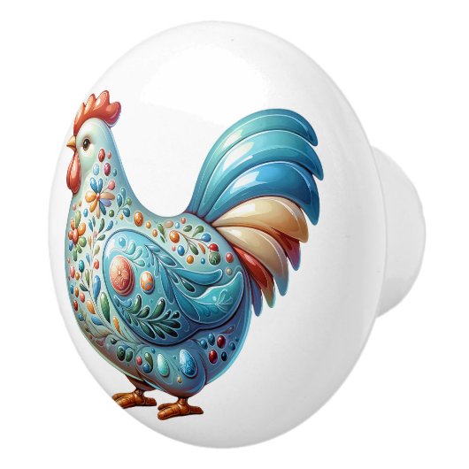 Keramik Chicken Theme Keramikknauf (Rechts)