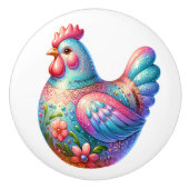 Keramik Chicken Theme Keramikknauf (Vorderseite)