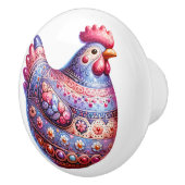 Keramik Chicken Theme Keramikknauf (Rechts)