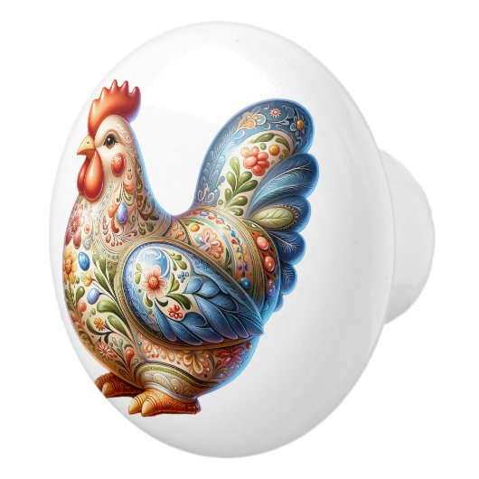 Keramik Chicken Theme Keramikknauf (Rechts)
