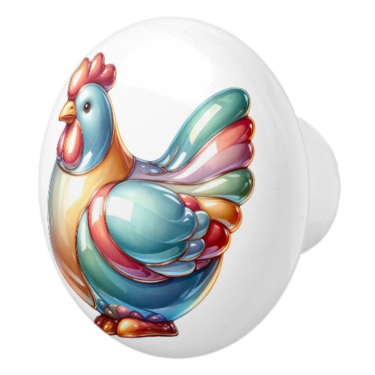 Keramik Chicken Theme Keramikknauf (Rechts)