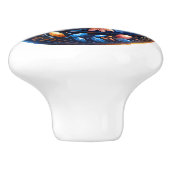 Keramik Chicken Theme Keramikknauf (Seitenansicht)