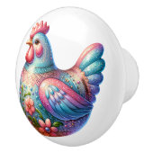Keramik Chicken Theme Keramikknauf (Rechts)
